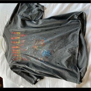 urban outfitters distressed nirvana t shirt